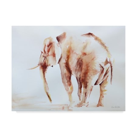 Aimee Del Valle 'Lone Elephant' Canvas Art,18x24